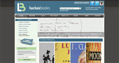 Desktop Screenshot of luciusbooks.com
